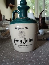 Ancienne bouteille publicitaire en grès Long John