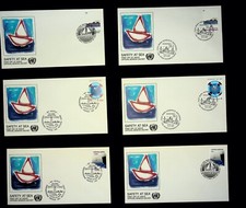 6 Enveloppes premier Jour - First Day - SAFETY AT SEA - 18/03/1983