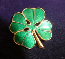 BROCHE TREFLE A 4 FEUILLES bijoux STERN