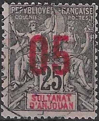 Timbre anjouan - anjouan, (colonies