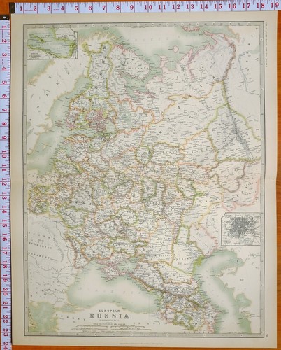 1898 grande carte antique - 1898,