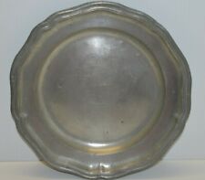 -ASSIETTE LOUIS XV ETAIN Maître TOURNIER à RODEZ datée 1756 dans le tampon XVIII