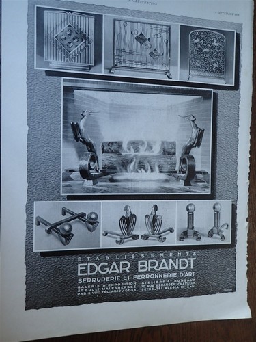 Edgar brandt ferronnerie art - ferronnerie, d'art