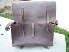 SACOCHE VINTAGE SNCF EN CUIR RIVETE  Long 40 cm/Prof 20 cm / Haut 27 cm