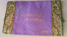 Gabilla 1 merveilleuse pochette soie brochée aux initiales de la marque 11x7cm 