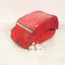 Sacoche de réservoir Sifact en textile imperméable coloris rouge pour moto