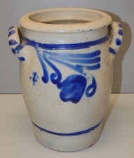 -ANCIEN POT GRES D'ALSACE Betschdorf  Marqué 3 sous les ANSES POT A SEL déco   D