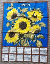 lot  de 5 torchons calendrier