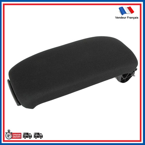 Accoudoir noir tissu - noir, en
