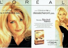 Publicité Advertising 039  1988  L'Oréal  coloration  Récital & Heather Locklear