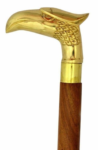 Canne bâton marche bois - canne, en