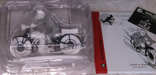 Figurine tintin moto motard - a,
