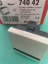 Legrand mosaic 45 Bouton poussoir à voyant 74042