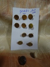 12BOUTON S VINTAGE  1CM DORés  petits vétements poupées , bébé ,nounours etc...