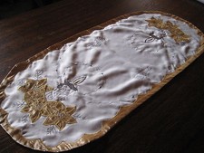 Napperon Chemin de table brodé déco Noel  90 x 40 cm