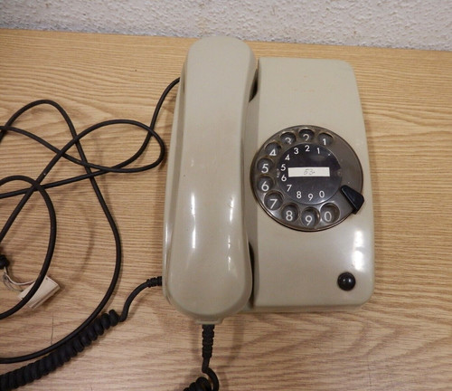 Téléphone disque gris des - téléphone, À
