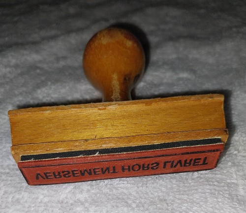 Rare tampon ptt bois - ptt, "