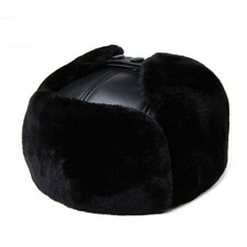 Hommes Cuir Ski Chapeau