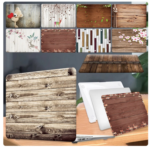 Wood design laptop cover case - wood,