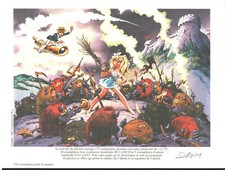 EX-LIBRIS OLIVIER RAMEAU AU SECOURS DE COLOMBE SIGNE PAR DANY NEUF