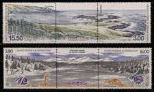 SAINT-PIERRE-ET-MIQUELON - 2 triptyques neufs ** (n° 586A - 681 -682)