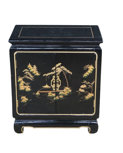Vintage chinese black lacquer - vintage,