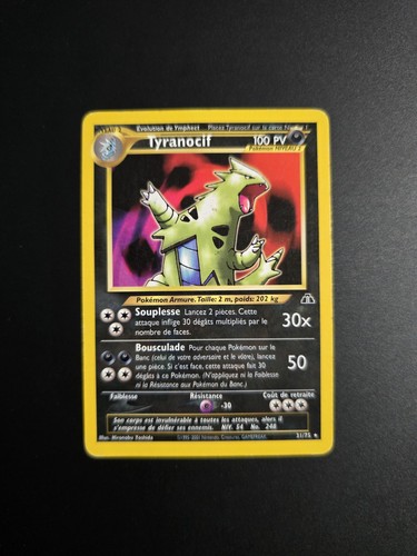 Carte pokémon tyranocif - tyranocif, 31/75
