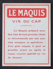 Etiquette boisson vin CAP