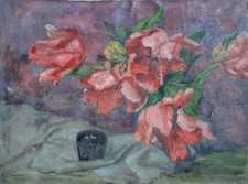 Tableau Ancien toile Robert