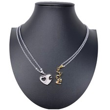 Cœur Love Argent Or Pendentif