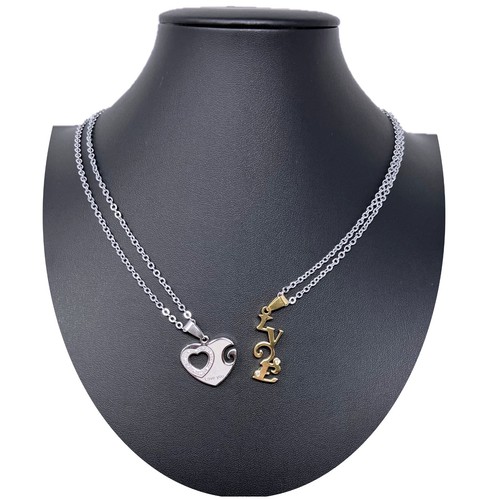 Cœur love argent pendentif - love, or