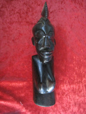 statue buste en "EBENE" origine Afrique de l'ouest Taille 28cm _PE09