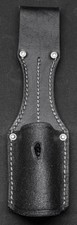 Porte-baïonnette en cuir noir