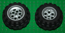 2 Roues Lego Technic Black