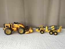 2 Engins de chantier, Camion Volvo BM A35 Joal et camion chargeur Tonka, vintage