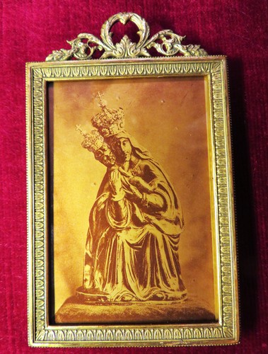 Reliquaire ancien vierge noire - vierge,