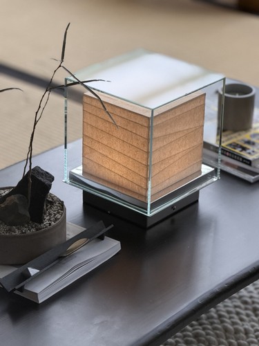 Akari noguchi glass cube - akari,