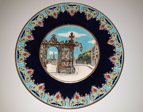 Grande assiette craquelée