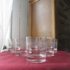6 verres a whisky en cristal d