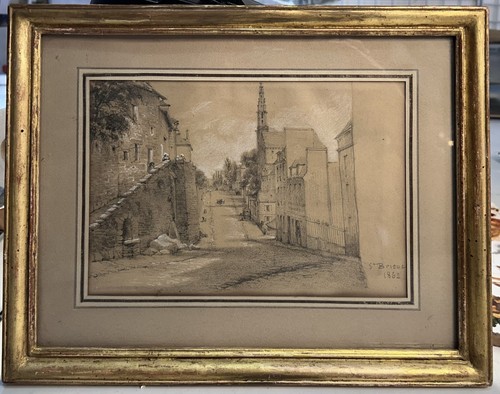 Dessin ancien aquarelle - , et
