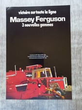 PROSPECTUS BROCHURE MASSEY FERGUSON GAMME TRACTEUR MOISSONNEUSE