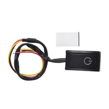 12V/200mA Voiture Bouton Poussoir Loquet Allumage / Interrupteur LED Feu Rv Noir