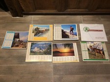 LOT DE 7 CALENDRIERS PTT