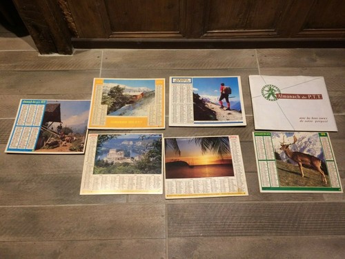 Lot calendriers ptt - lot, 7