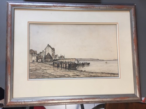 Aubertin ancienne aquarelle - aubertin,