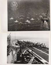 2 PHOTOS DU PORTE AVION FOCH