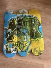 Triptyque de skateboards Jean-Michel Basquiat x The Skateroom – “Skull”