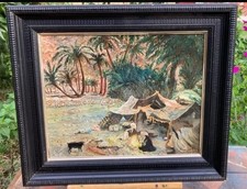 Tableau Ancien Huile peinture Orientaliste XXème