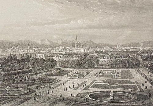 Vienne autriche gravure par - autriche,