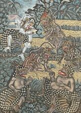 Peinture Indonésienne, Grand Format, Huile Sur Toile, Art d'Asie, Tableau, XXe